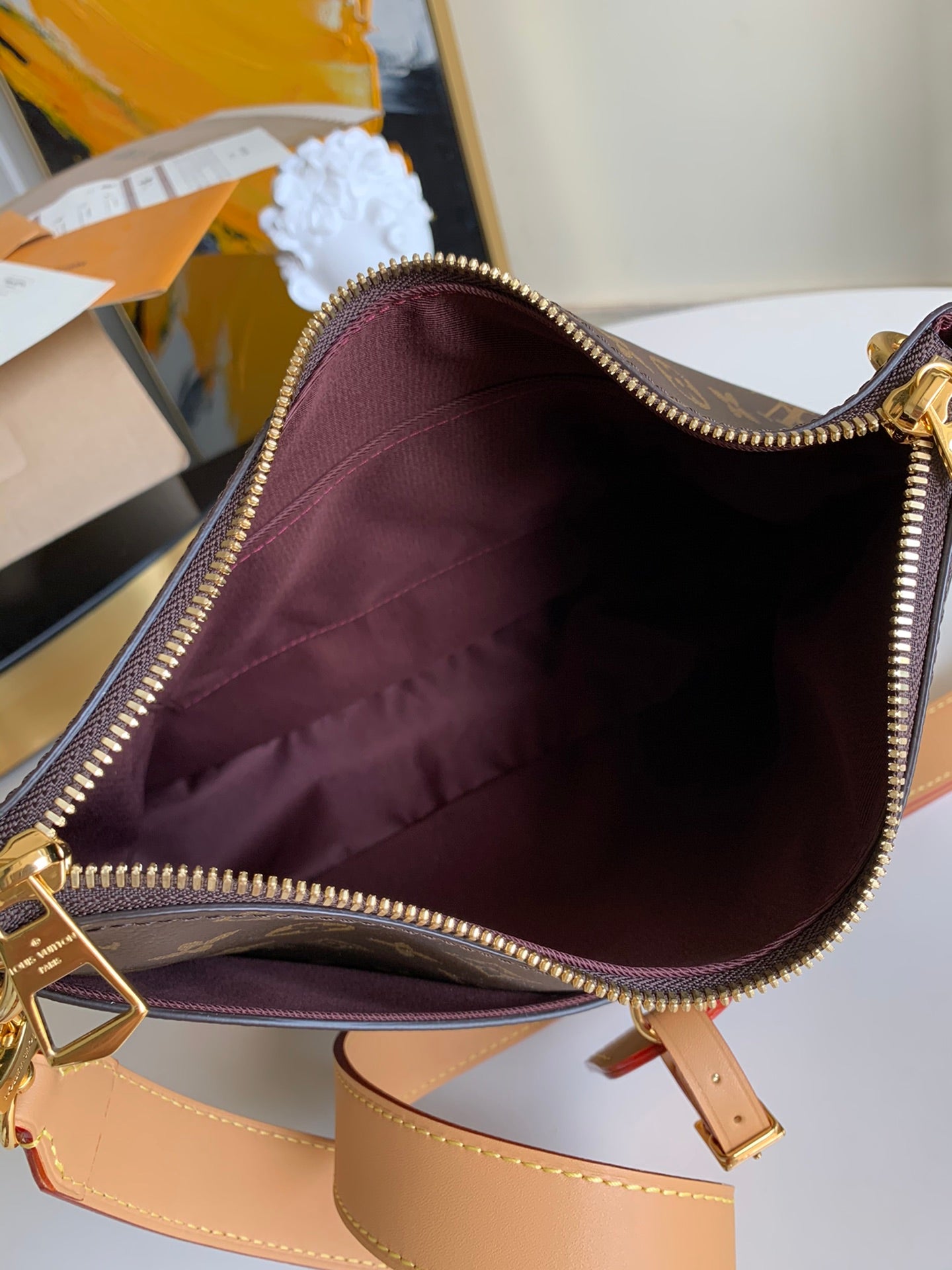 TOP Louis Vuitton LV LV ODEON MONOGRAM MM 31.0 x 27.0 x 11.0cm - TAN