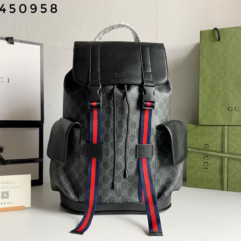 Gucci Striped Webbing Backpack (Replica)
