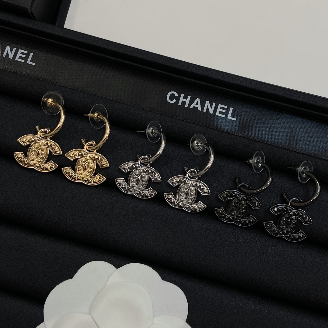 TOP CHANEL CC Earrings-3 Colors