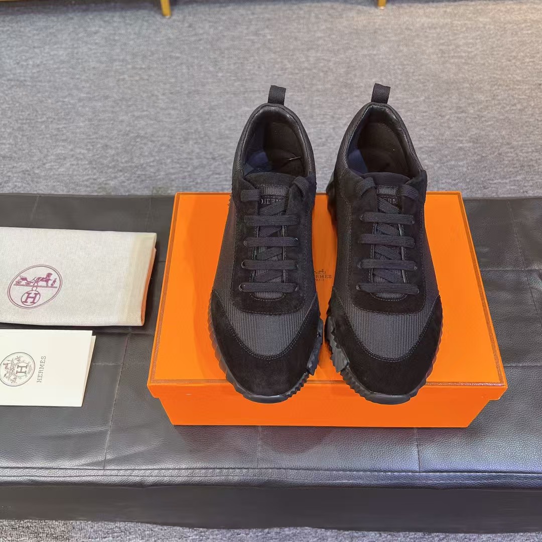 TOP HERMES Sneakers-Black