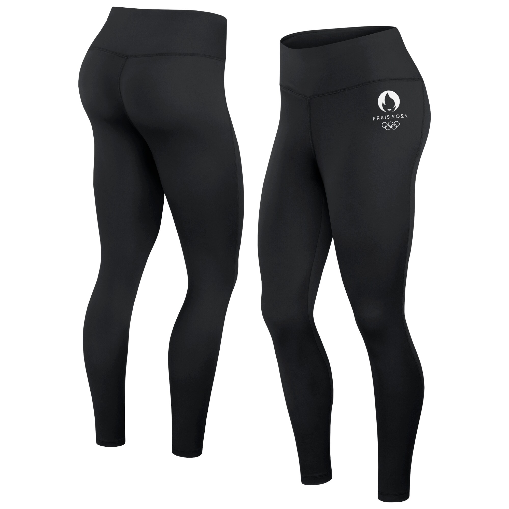 Women's Fanatics Black Paris 2024 Summer Olympics Hip Print Leggings