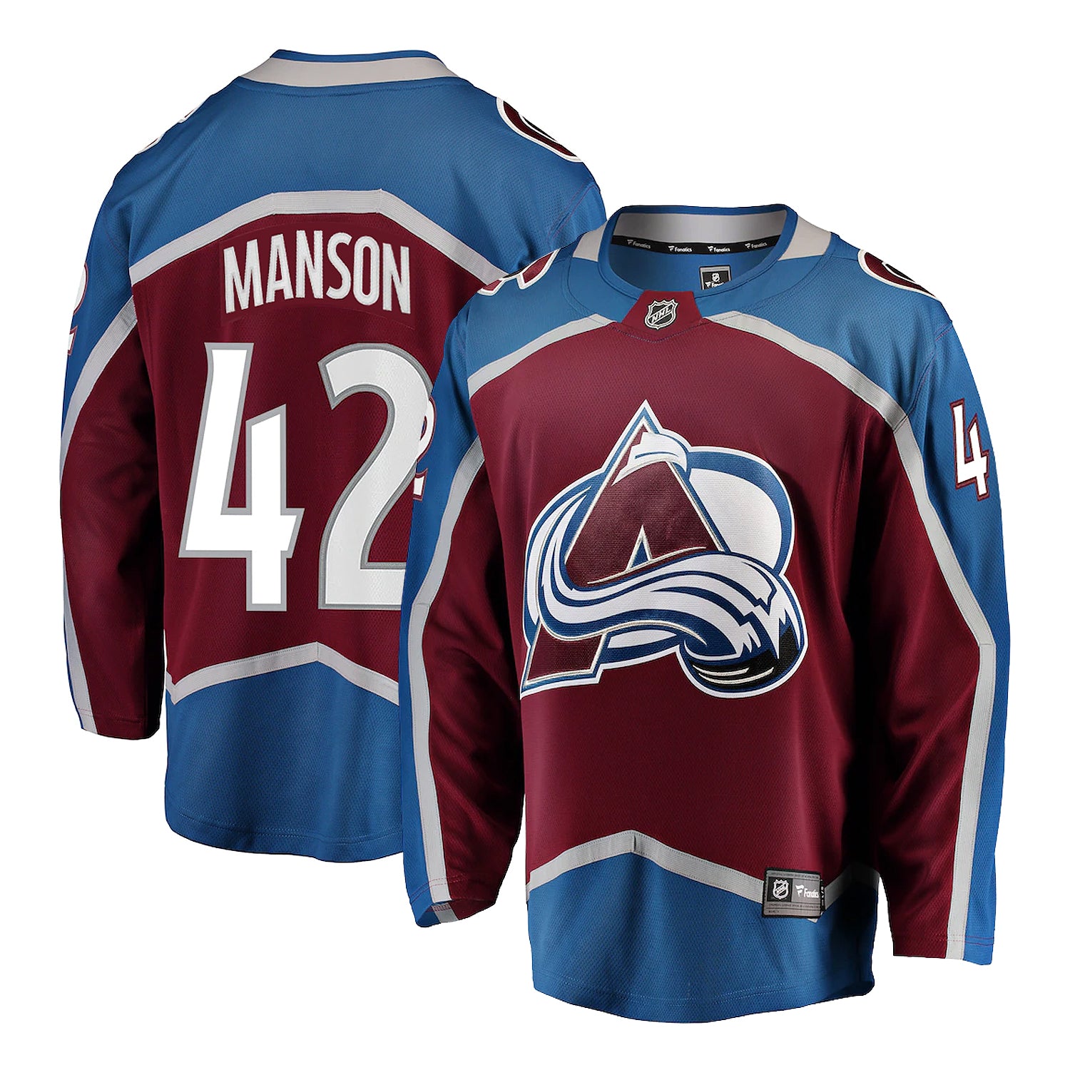Josh Manson Colorado Avalanche NHL Fanatics Breakaway Home Jersey