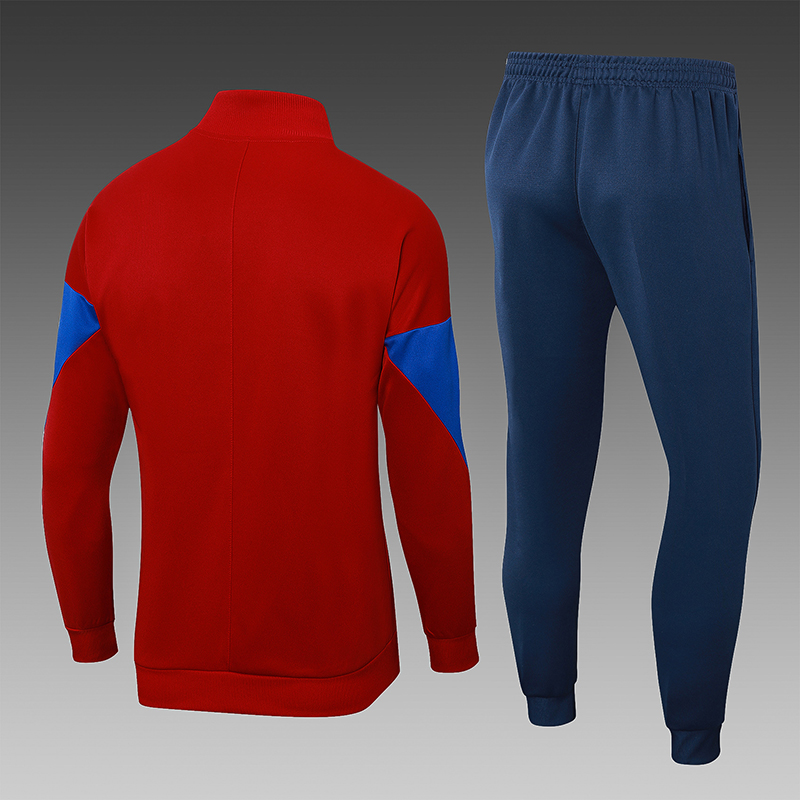 2024-25 Barcelona Red Football Half Pull Training Suit
