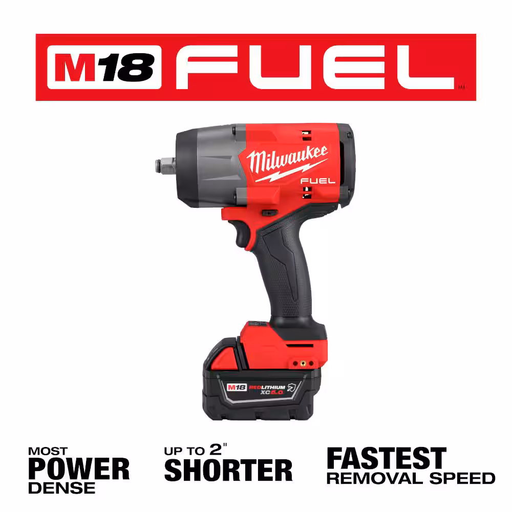 M18 FUEL 18V Lithium-Ion Brushless Cordless High-Torque 1/2 in. Impact Wrench w/Friction Ring Kit