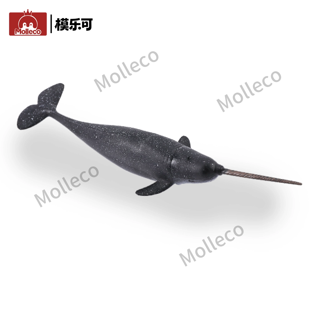 Molleco Marine Animal Figure Toys for Kids and Children Narwhal CP108