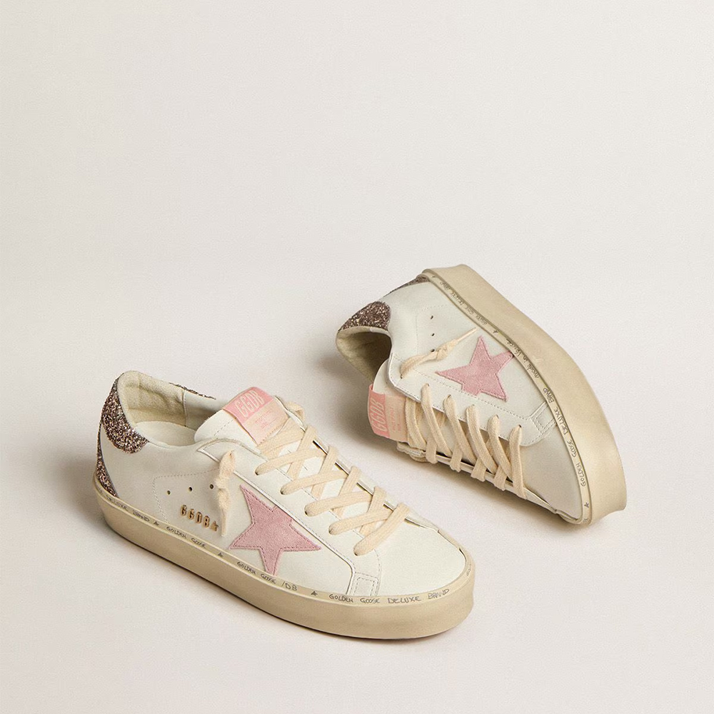 Golden Goose Hi Star in white leather  (Replica)