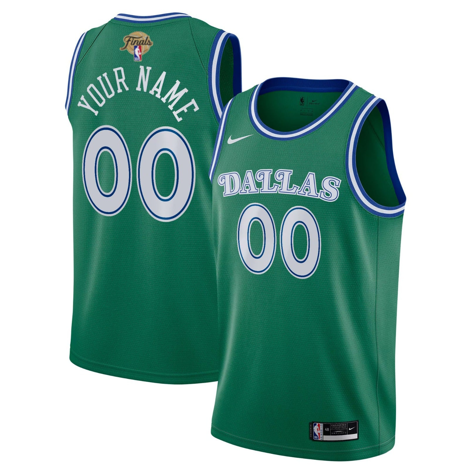 Custom Dallas Mavericks NBA Finals 2024 Jersey