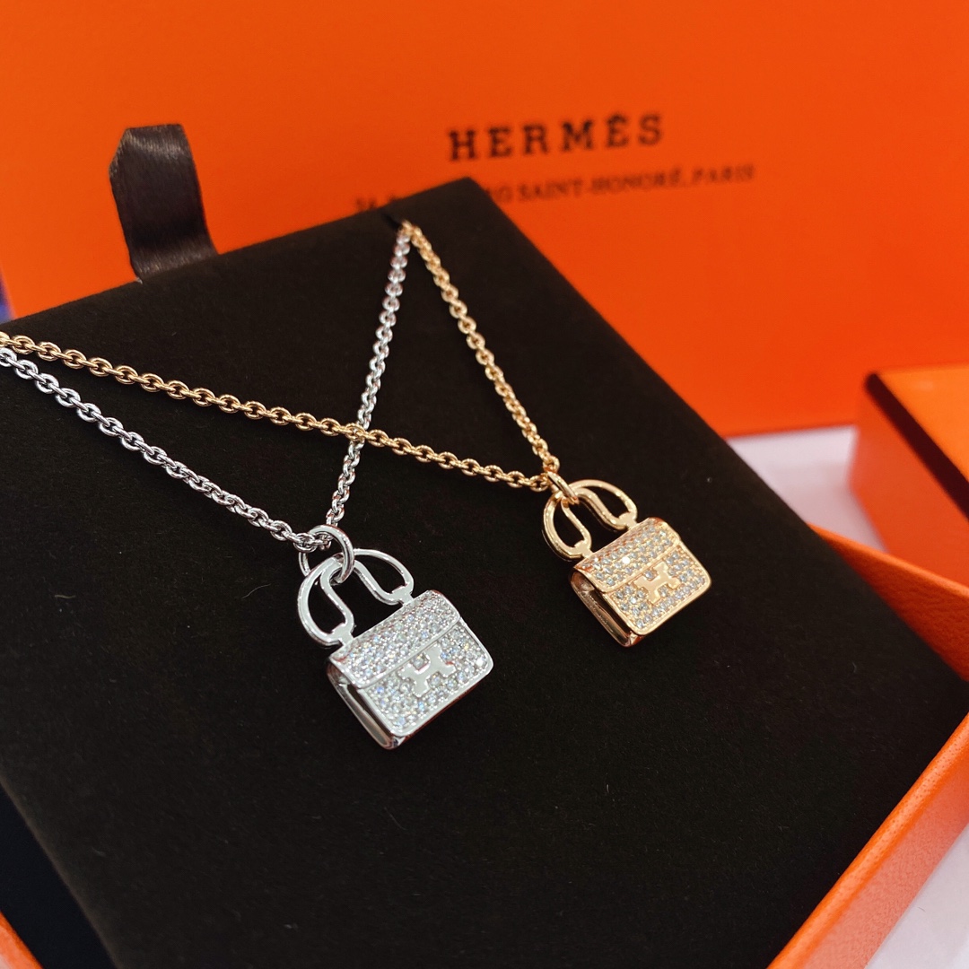 TOP HERMES Bags Necklace
