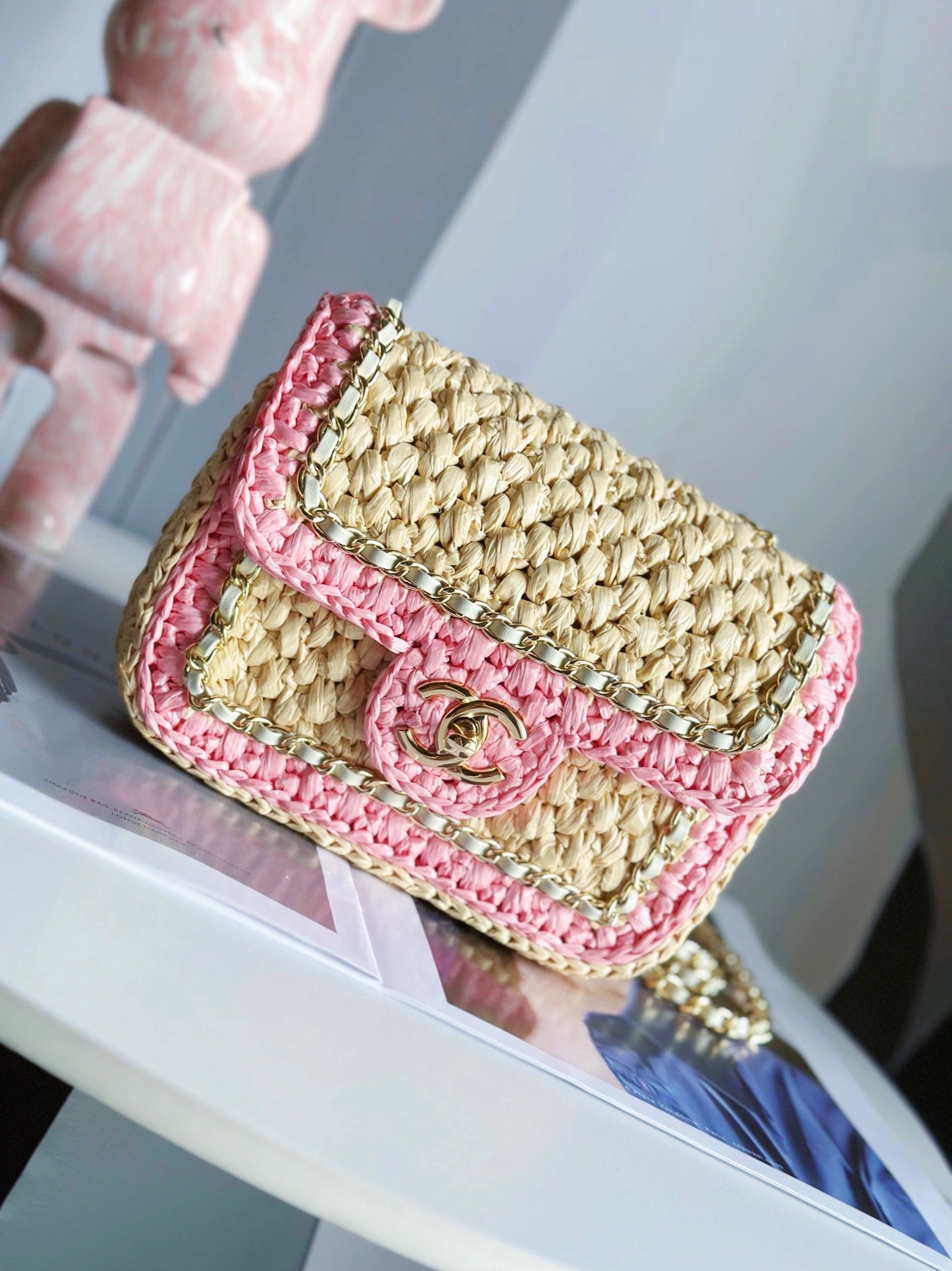 TOP CHANEL 24c Hand Woven Flab Bags - 18cm/23cm - GWH