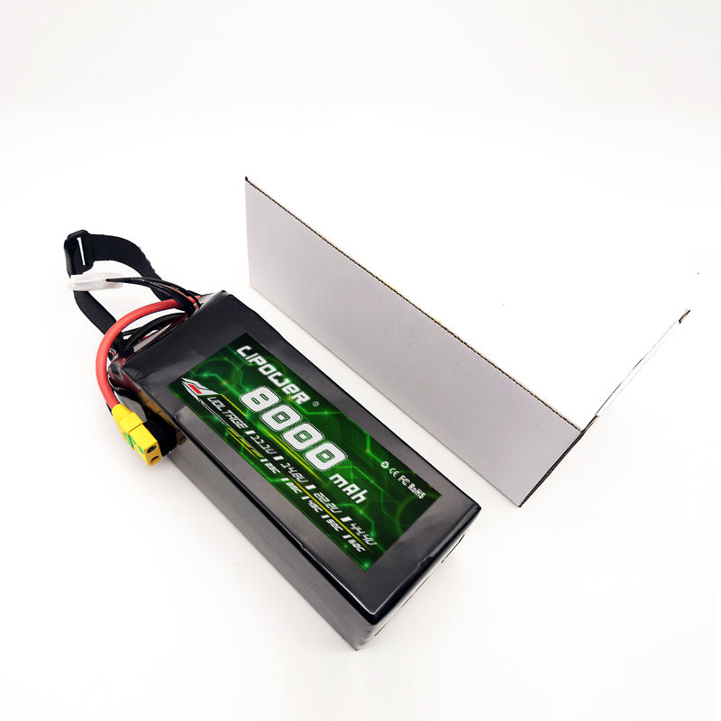 Universal 14.8V/22.2V 4S/6S 8000mAh 60C lithium battery pack - lipowbattery