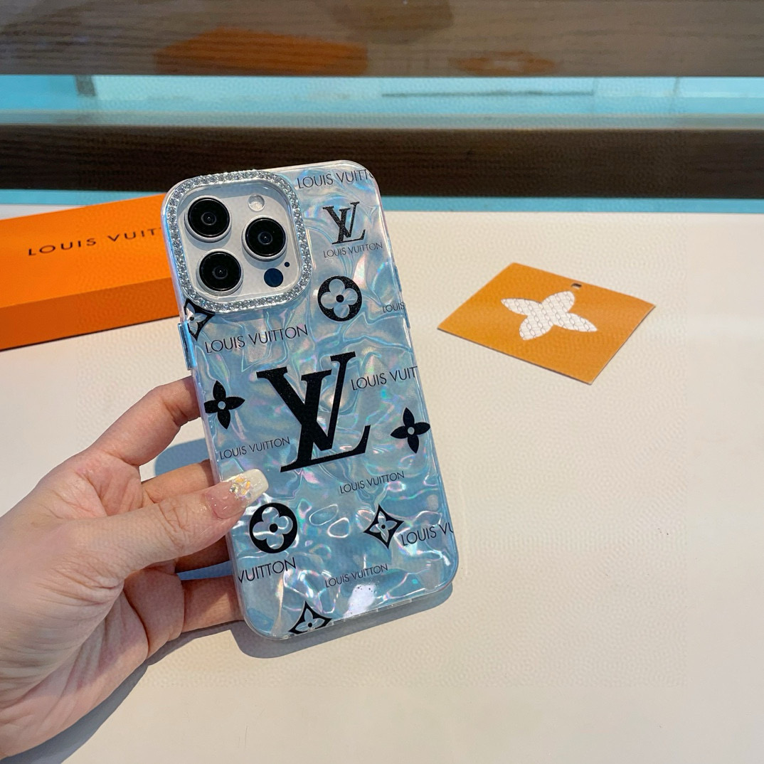 TOP Louis Vuitton LV  Phone Case- Blue