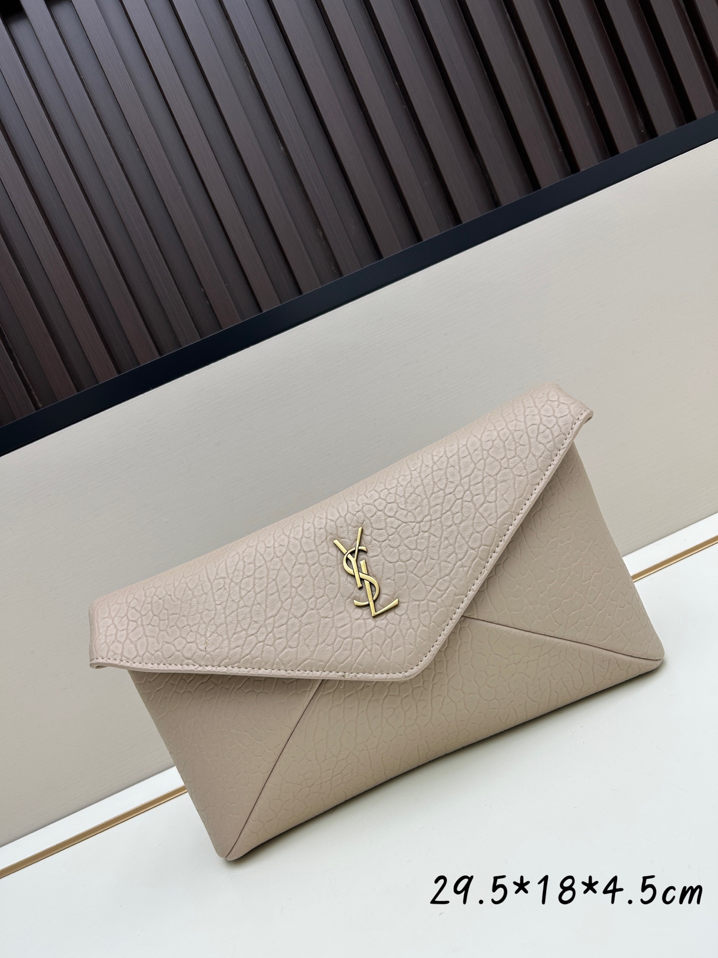TOP Yves Saint Laurent YSL Le Calypso Sheepskin Cosmetic Bag  29.5×18×4.5cm - 4 Colors