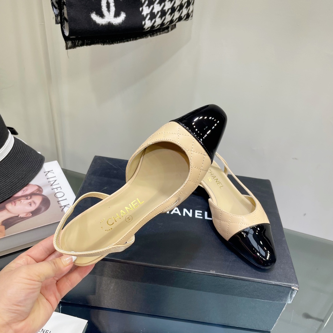 TOP CHANEL Two Tone Plaid Flats  - 4 Colours