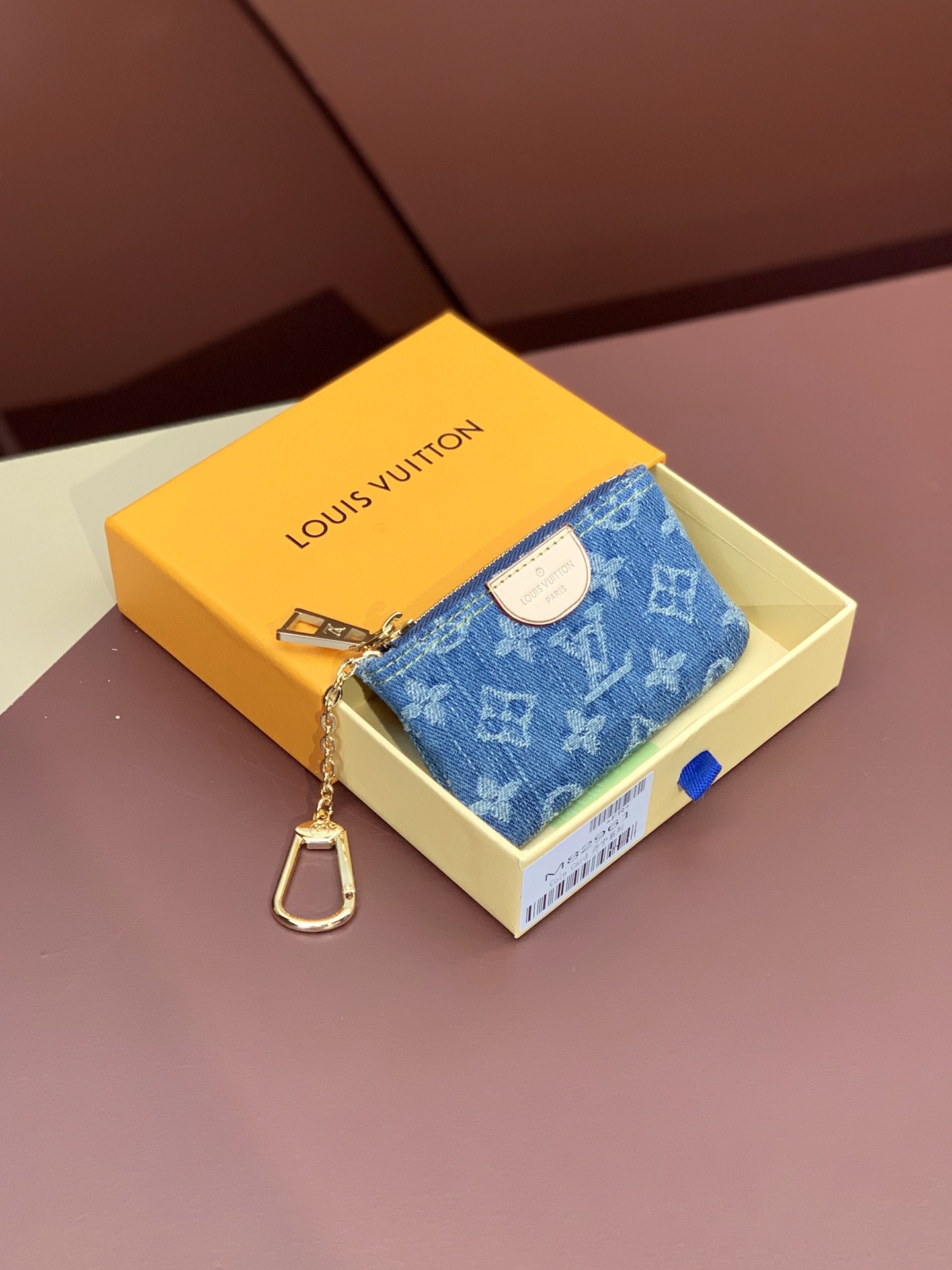 TOP Louis Vuitton LV Zippy Coin Purse 12x7x1.5cm - Monogram Denim Blue