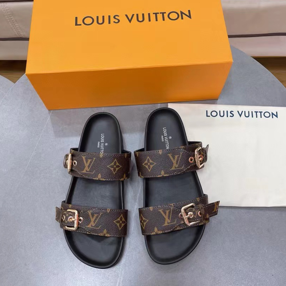 Louis Vuitton LV Bom Dia Fashion Flat Flip-flops Slide Sandal (Replica)