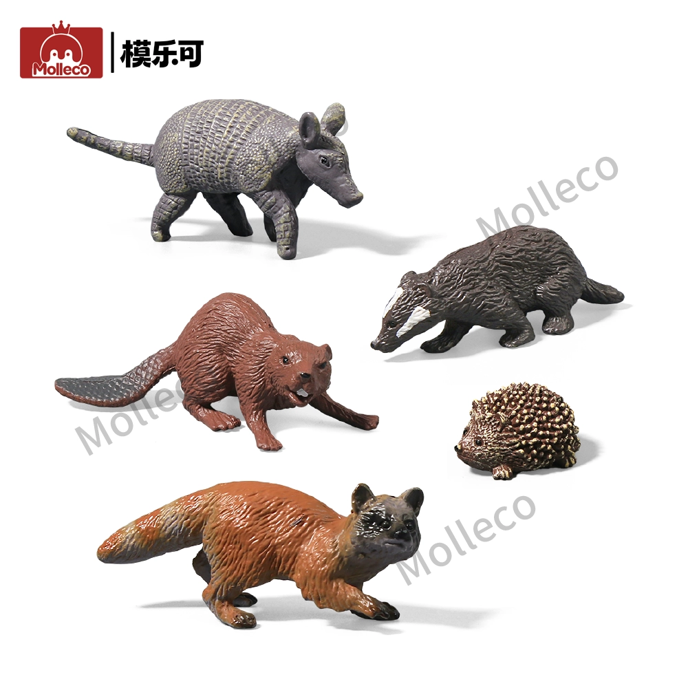 Molleco Animal Figure Toys for Kids and Children Hedgehog CP151-1-2-3-4-5