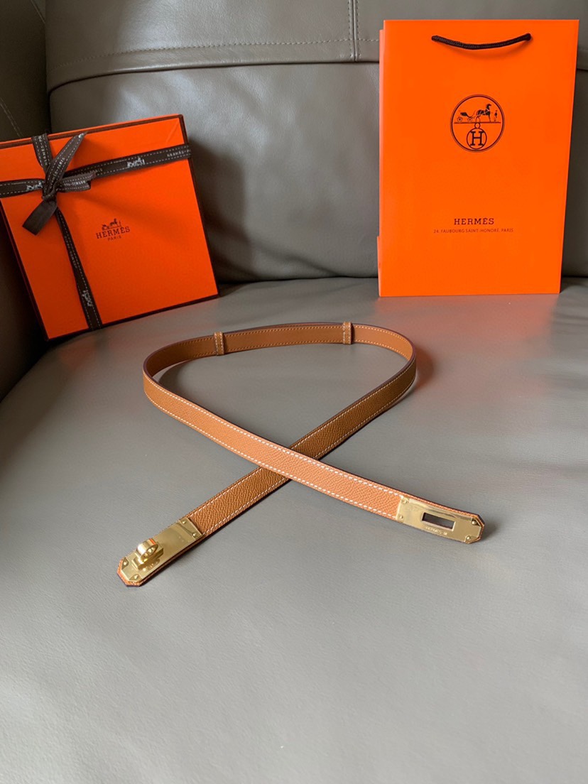 TOP HERMES Cowhide Belt - 1.8CM - 36 Color