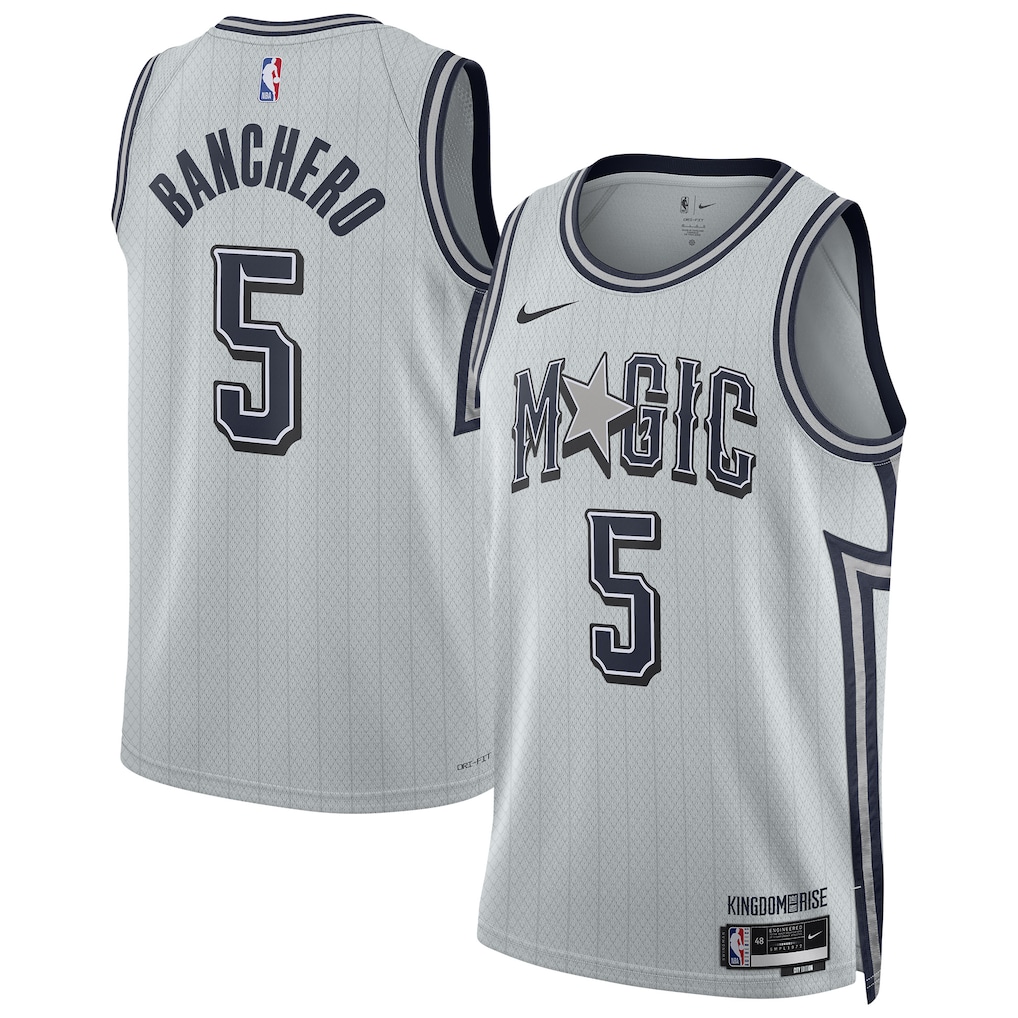 Unisex Orlando Magic Paolo Banchero Silver 2024/25 Swingman Jersey - City Edition