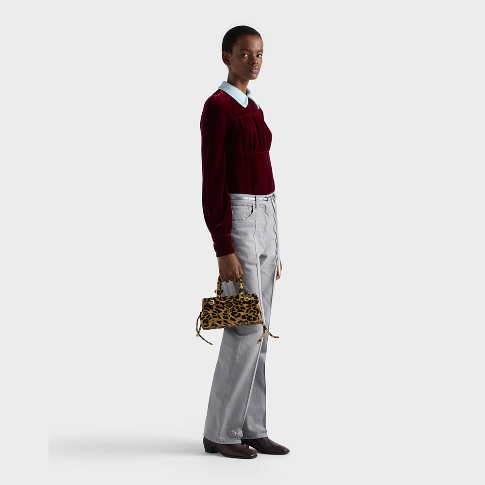 Prada Bonnie mini printed leather handbag (7A regular version)