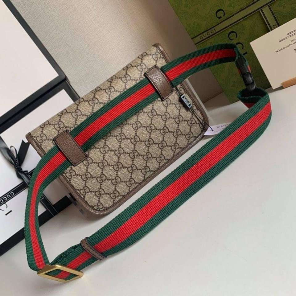 TOP GUCCI Neo Supreme Vintage Belt Bag - Brown