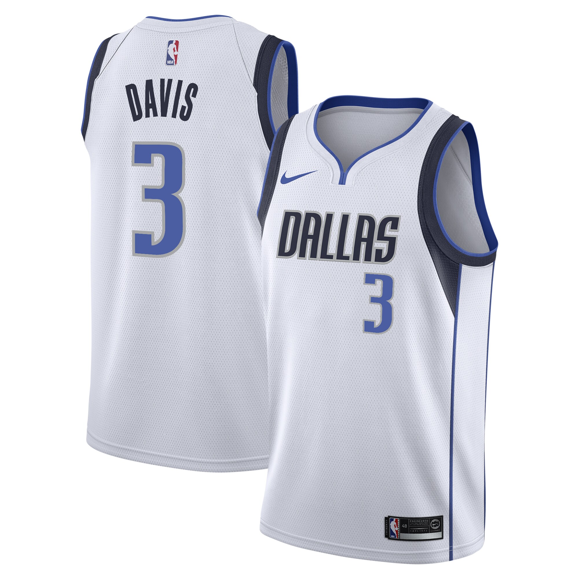 Anthony Davis Dallas Mavericks Association Edition Swingman Jersey – White