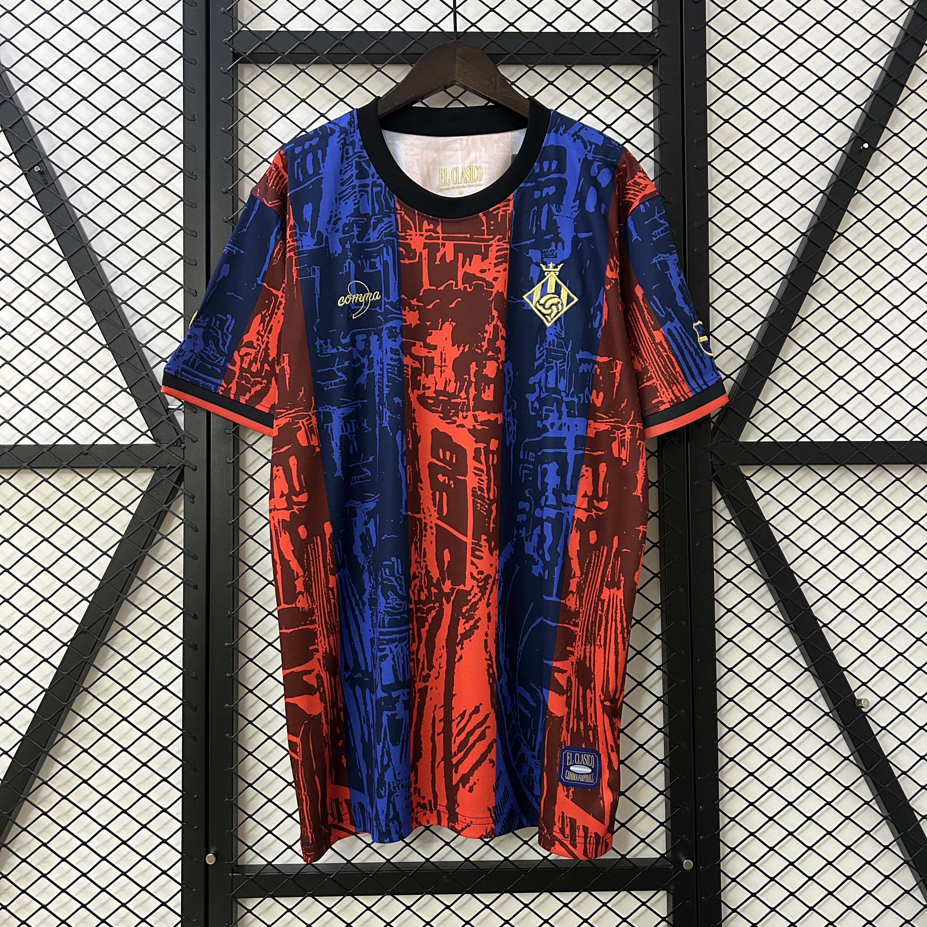 2025/2026 Barcelona Jointly Signed Red and blue Football Shirt 1:1 Thai Quality