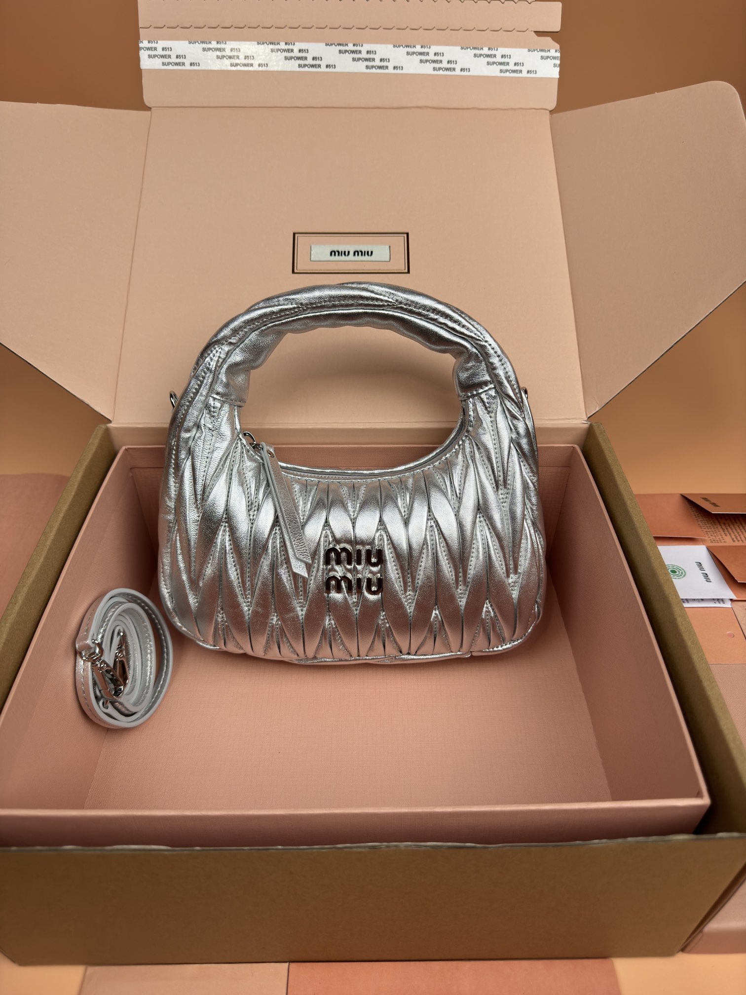TOP Miu Miu Wander Matelasse Sheepskin Clutch Bag 20*17*6CM - 9 Color