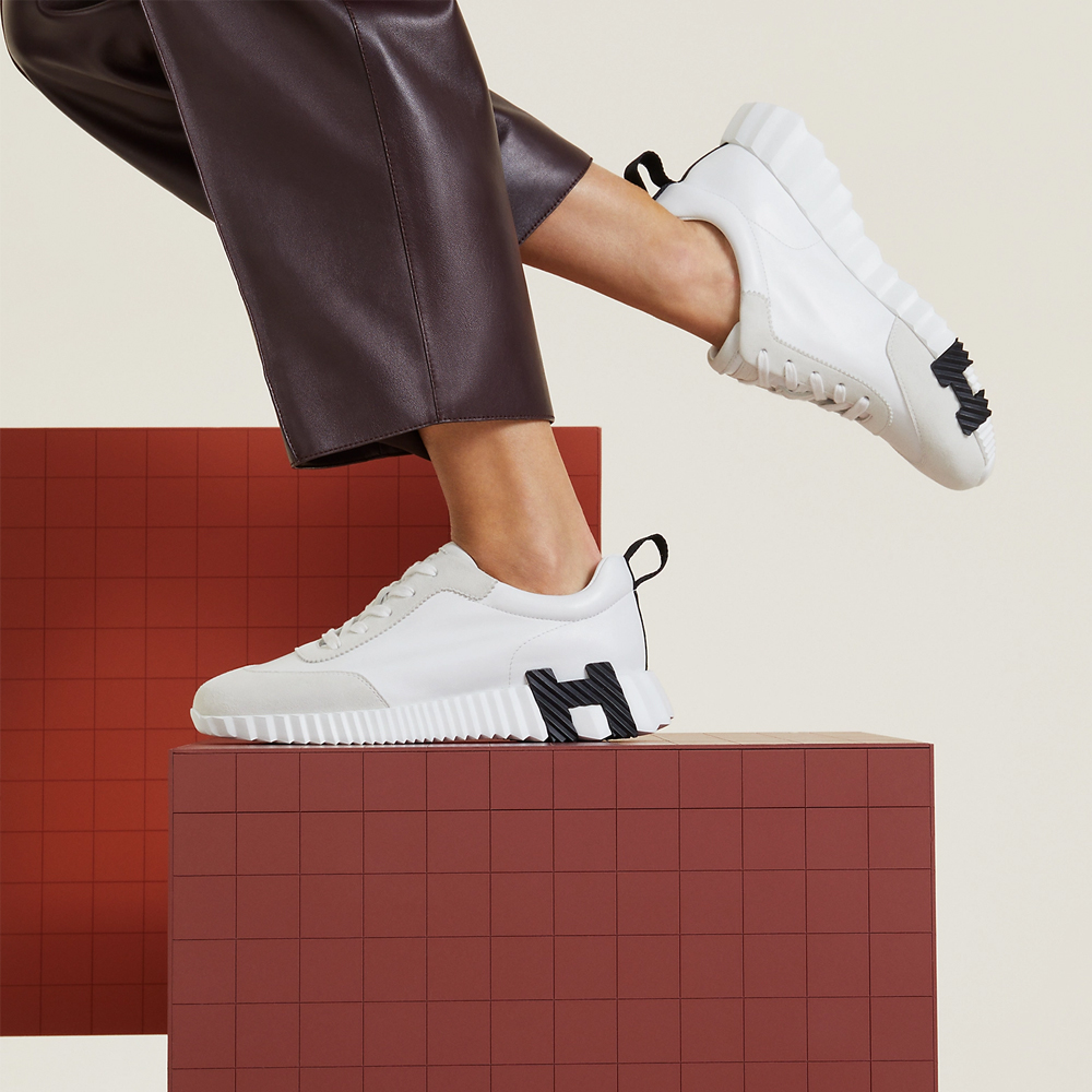 Hermès-trainers 2024 giga Leather low trainers  (Replica)