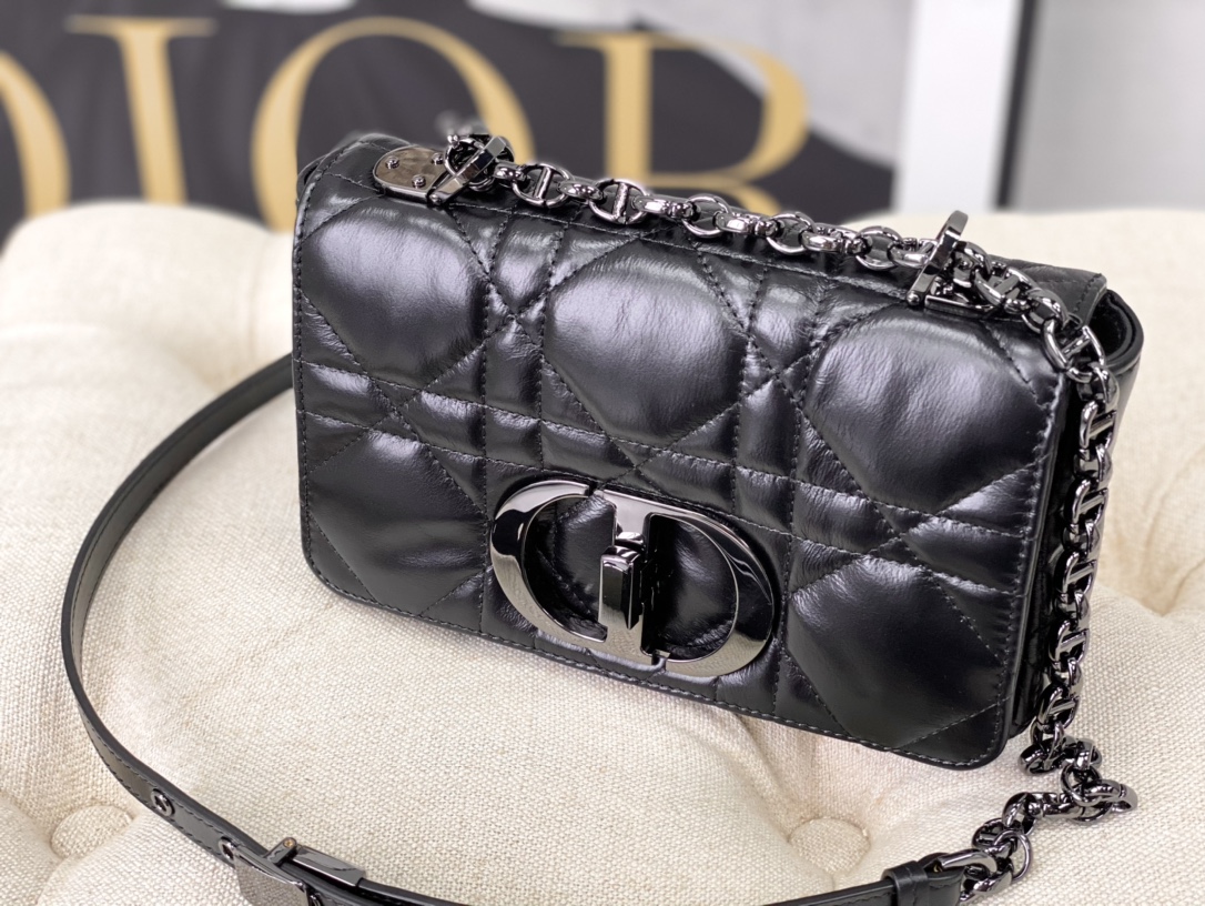 TOP Christian Dior Caro Bag 20 x 12 x 7 cm - Black