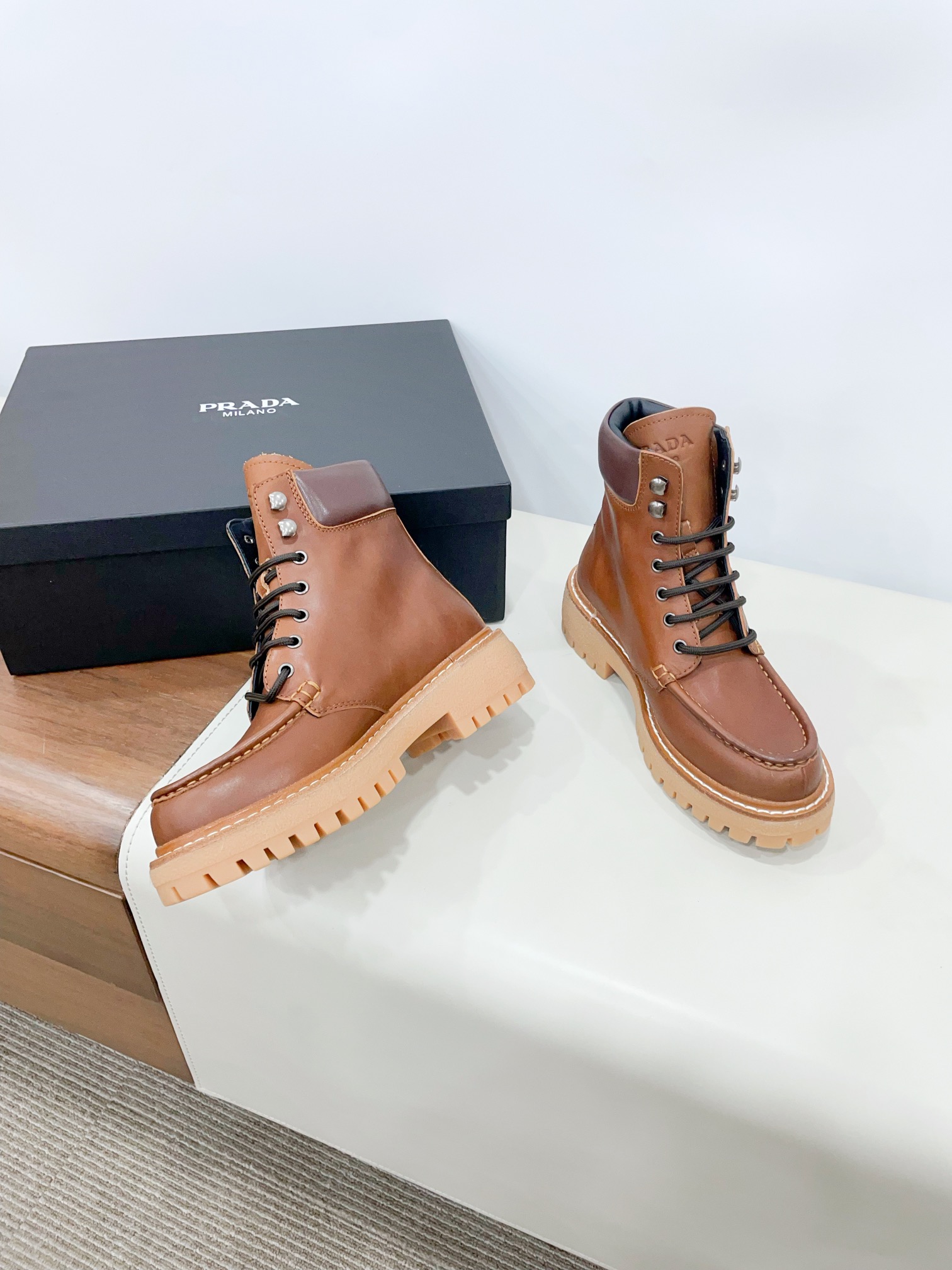 TOP PRADA Martin Boots - 3 Color
