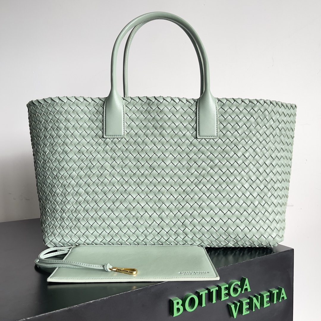 TOP Bottega Veneta BV Mini Cabat Bags - Mint Green