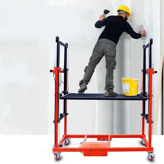 🏘️Don't Let Me Fall!!!🛒 Foldable Electric Scaffolding Lift Platform for Home Use (500kg Load)