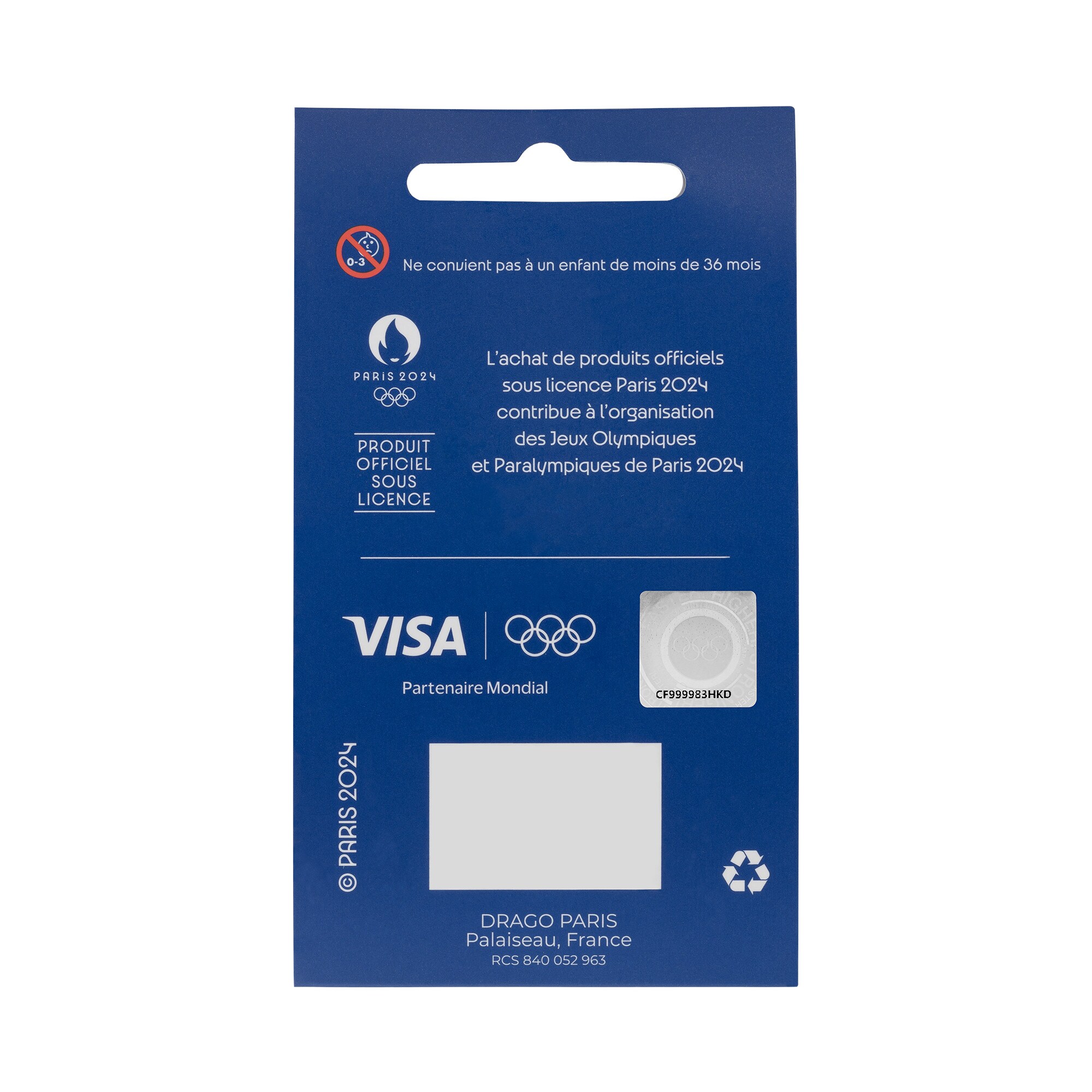 Paris 2024 Paralympics Mascot Flag Pin Badge