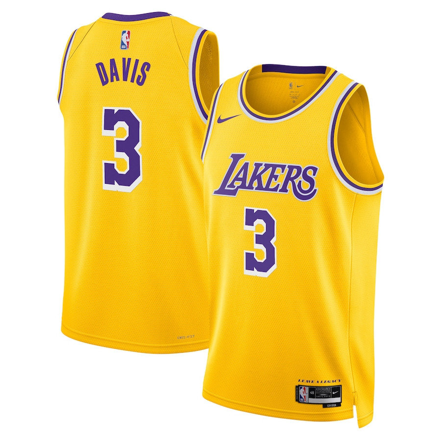 Anthony Davis 3 Los Angeles Lakers Unisex Swingman Jersey – Icon Edition