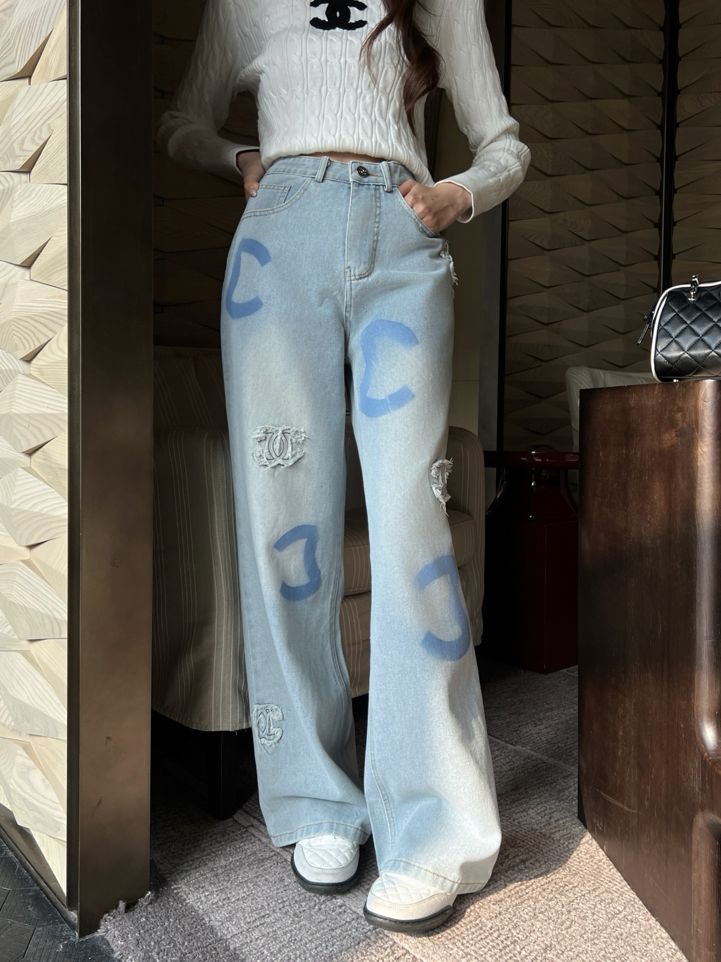 TOP CHANEL Pants -  Blue