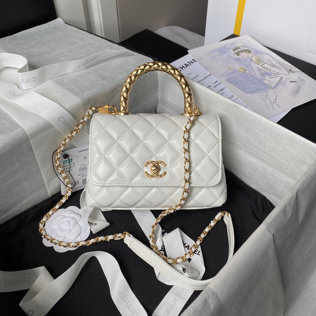 TOP CHANEL Coco Top Handle Bag 19cm/23cm - 3 Color