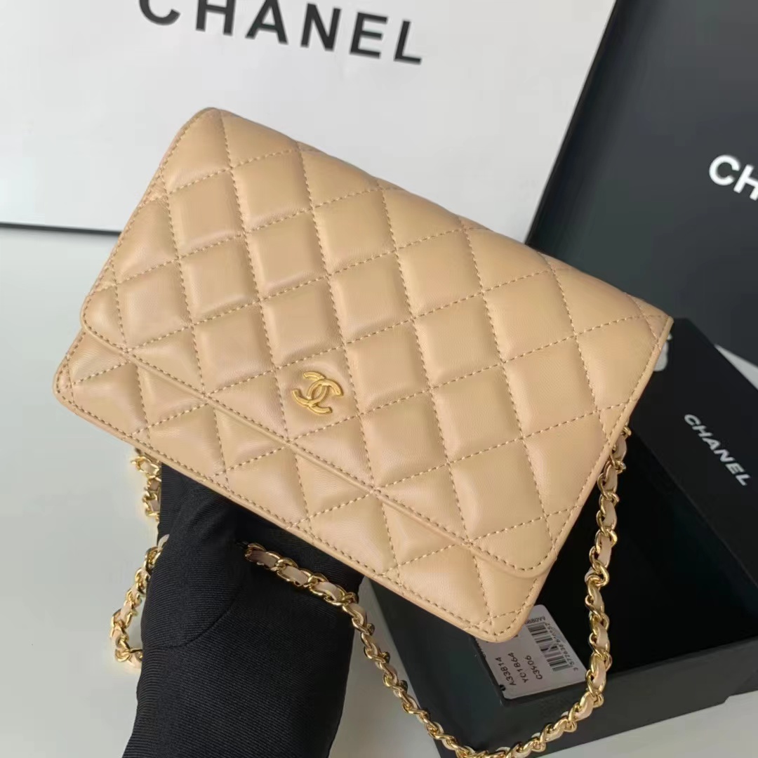 TOP CHANEL Flap Bag Mini 19 CM - Beige & GHW