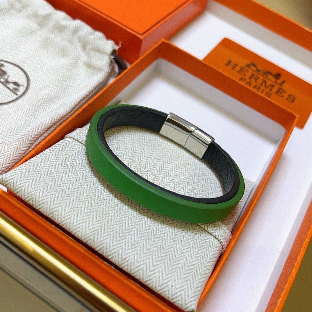 TOP HERMES Bracelet- Green