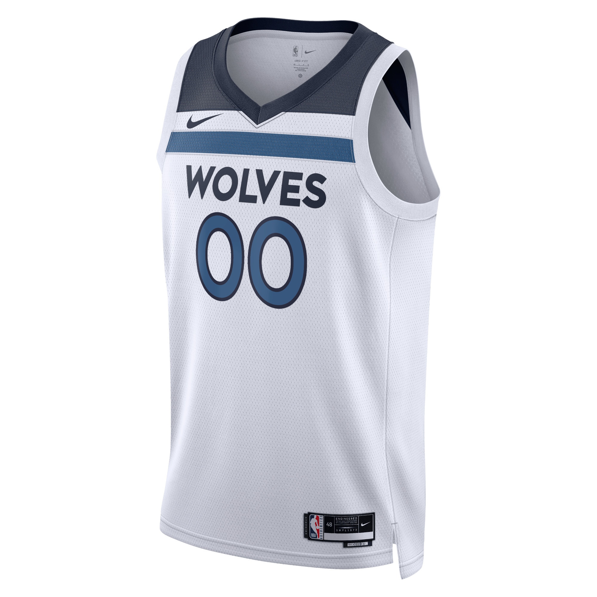 Custom Minnesota Timberwolves White Jersey – Association Edition