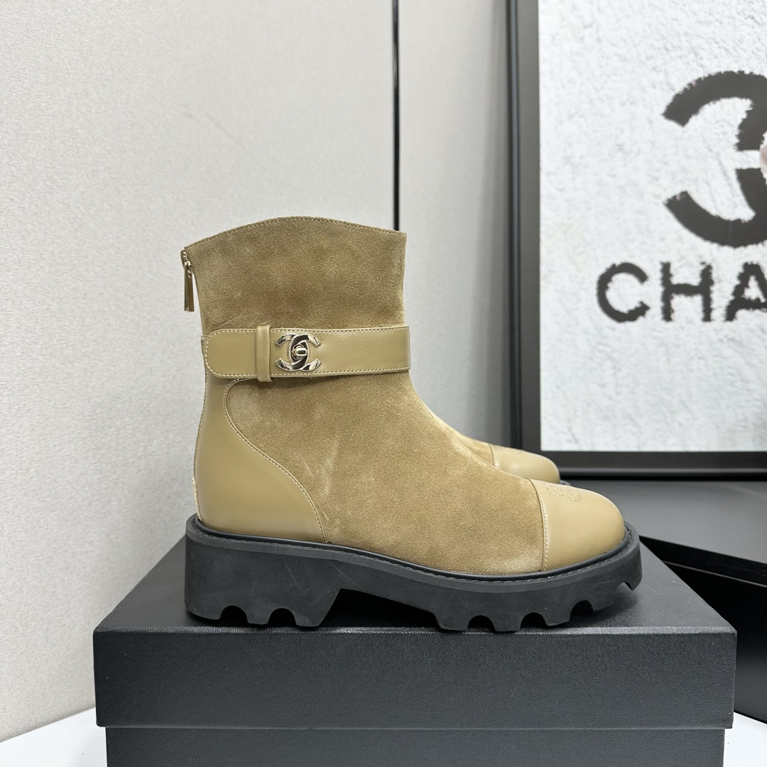 TOP CHANEL Short Boots - 3 Color