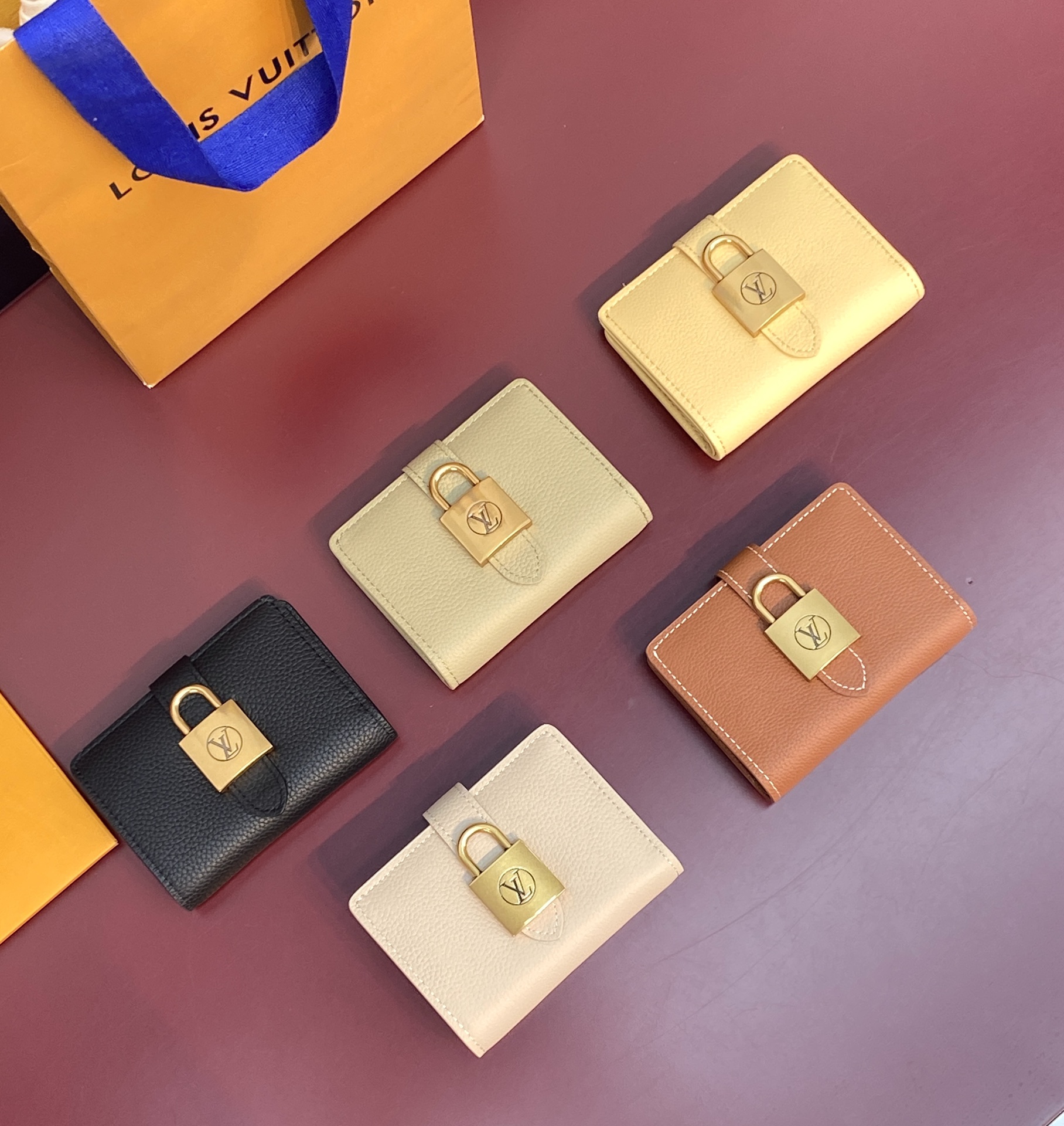 TOP Louis Vuitton LV Portfoille Locky Wallet 11*8.5*2cm - 5 Colour