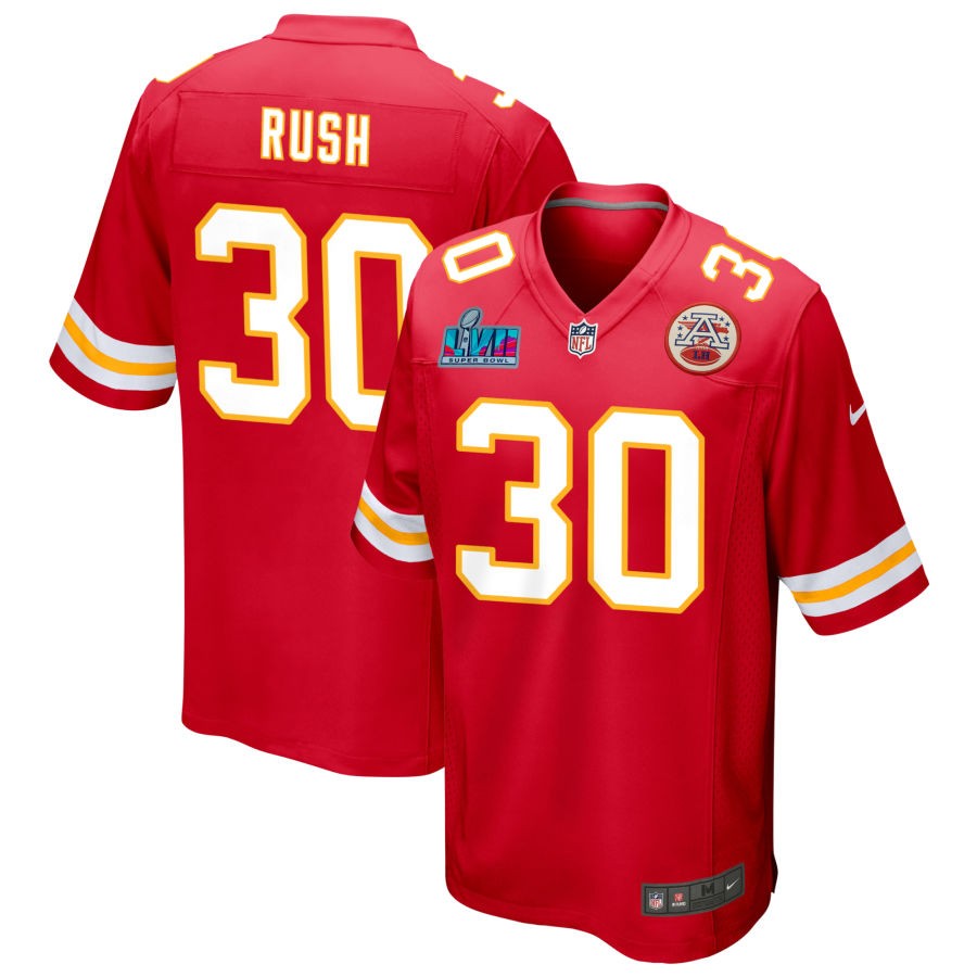 Darius Rush Kansas City Chiefs  Super Bowl LVII Game Jersey - Red