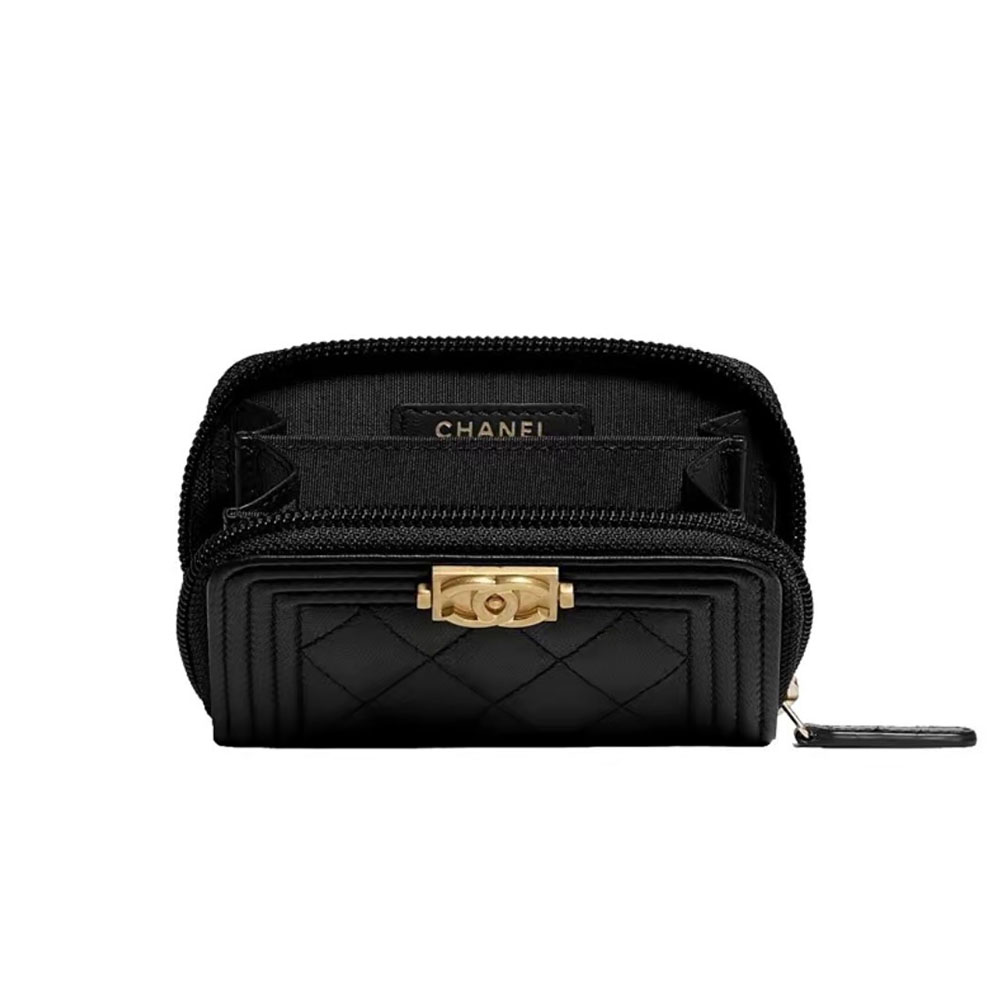 Chanel 21k LE BOY Zipper Wallet(Replica)