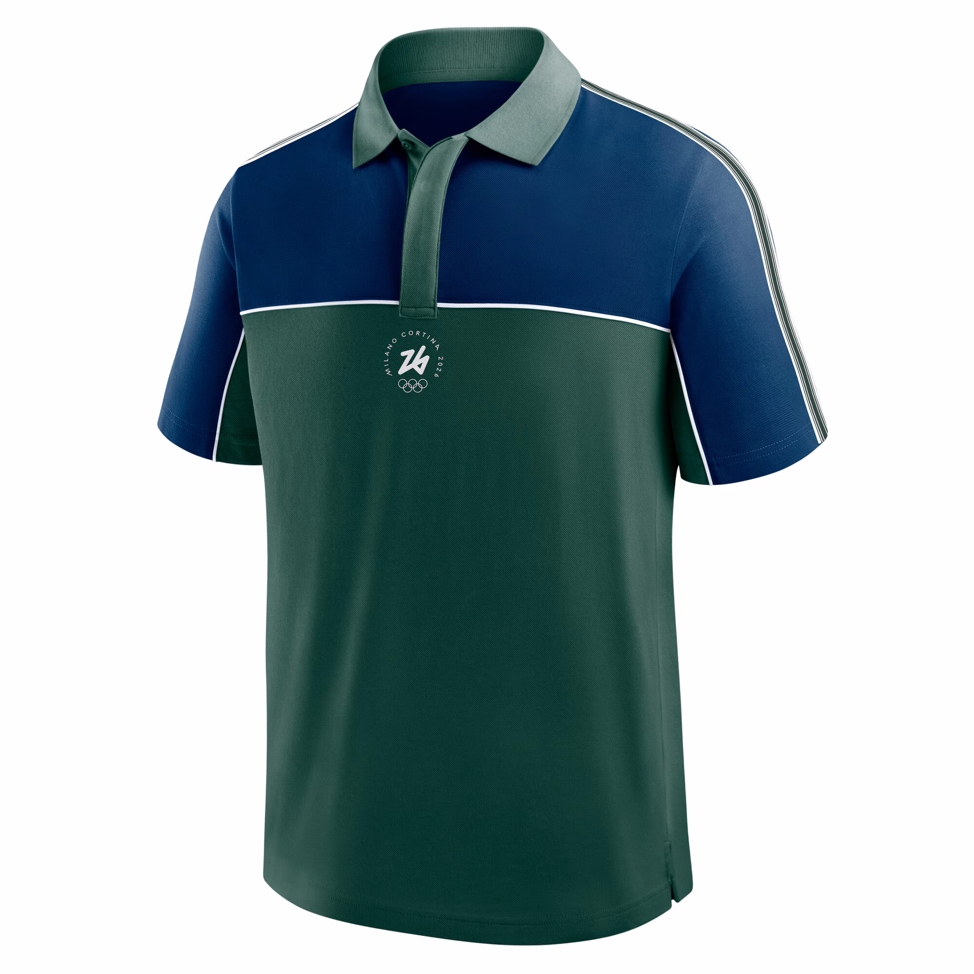 Milano Cortina 2026 Olympics Heritage Polo - Green
