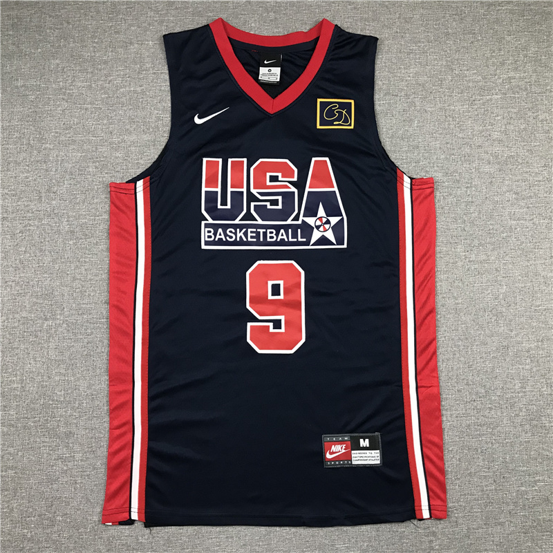 Michael Jordan Team USA Autographed Black Jersey