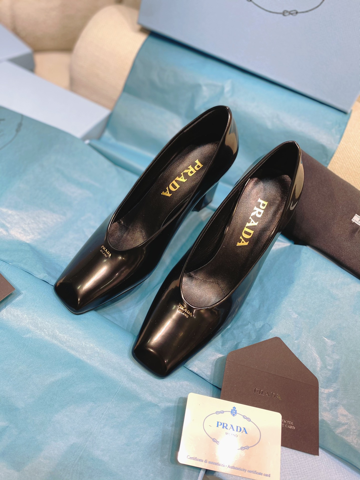 TOP PRADA High Heels - Black
