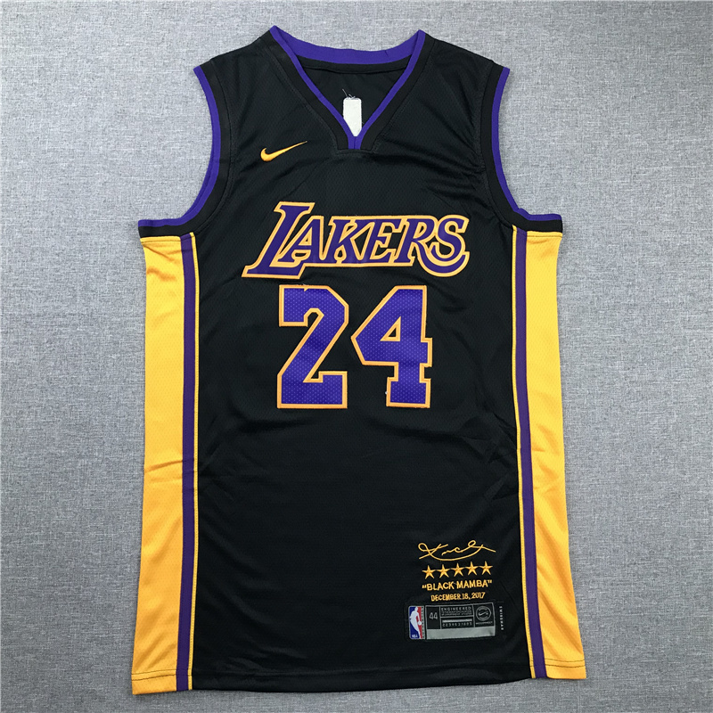 Kobe Bryant Los Angeles Lakers Retired Edition Jersey - Black