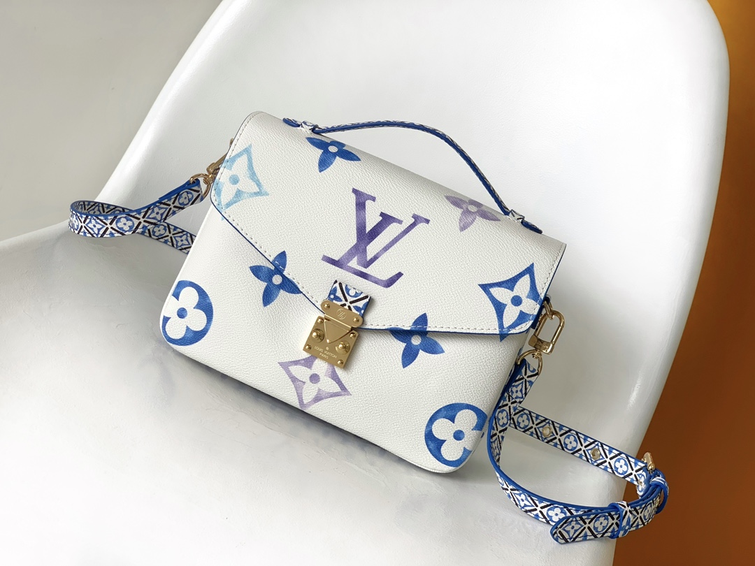 TOP Louis Vuitton LV L*V Pochette Métis 25.0 x 19.0 x 7.0 cm - Monogram flowers