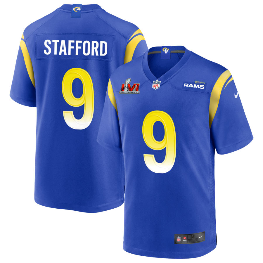 Matthew Stafford Los Angeles Rams  Super Bowl LVI Game Jersey - Royal