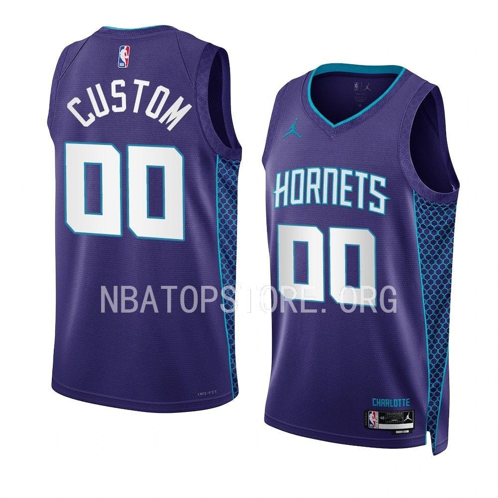 Custom Charlotte Hornets 2022-23 Statement Jersey